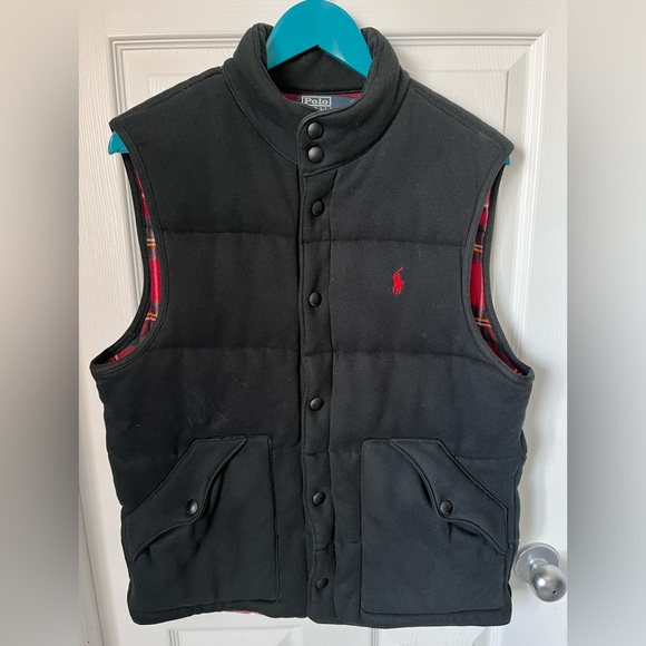 Vintage Polo Ralph Lauren Quilted Snap Button Vest Size Medium - Picture 4 of 11